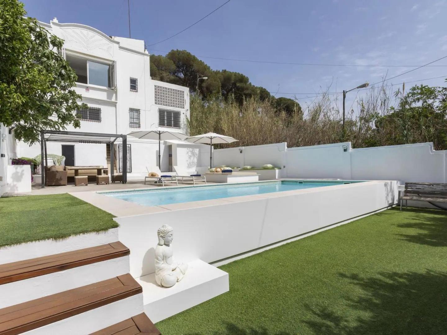 Casa Canyet Con Piscina A Un Paso De Barcelona Y La Playa 바달로나 외부 사진